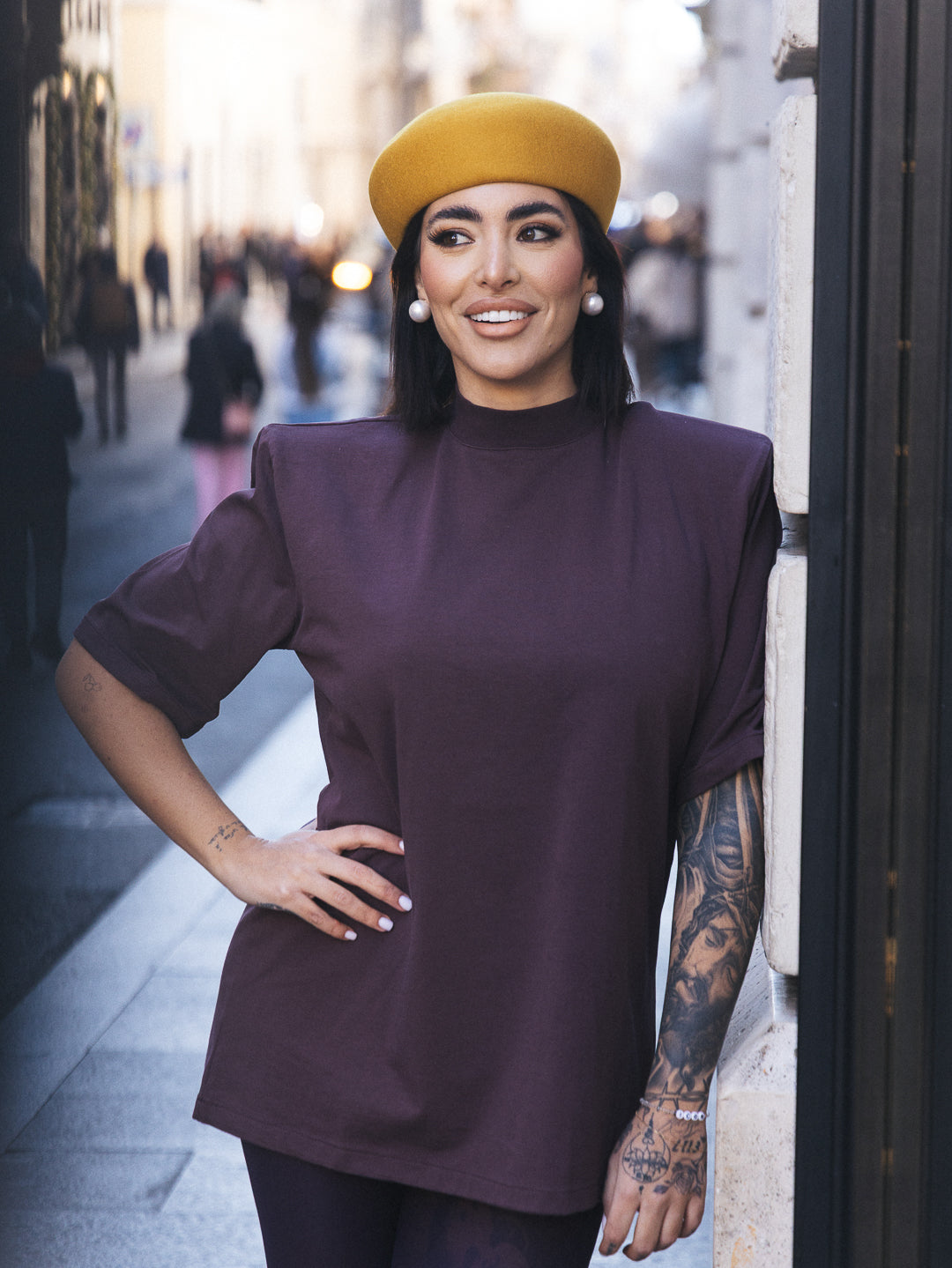 T-shirt Gèsier BASIC con spallina strutturata